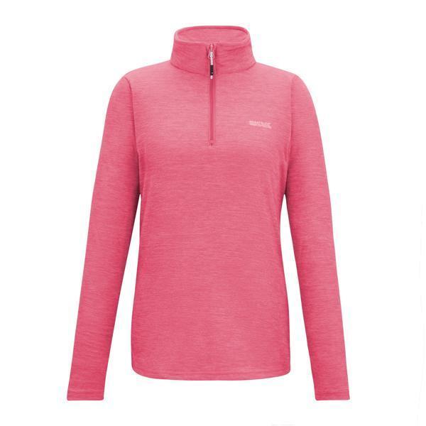 Womens/Ladies Sweetheart Quarter Zip Fleece Top (Pop)