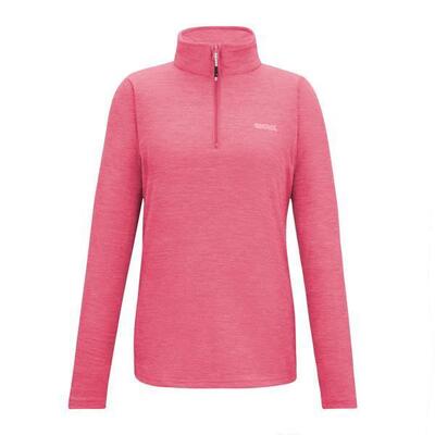 Dames sweetheart quarter zip fleece top (mokka)