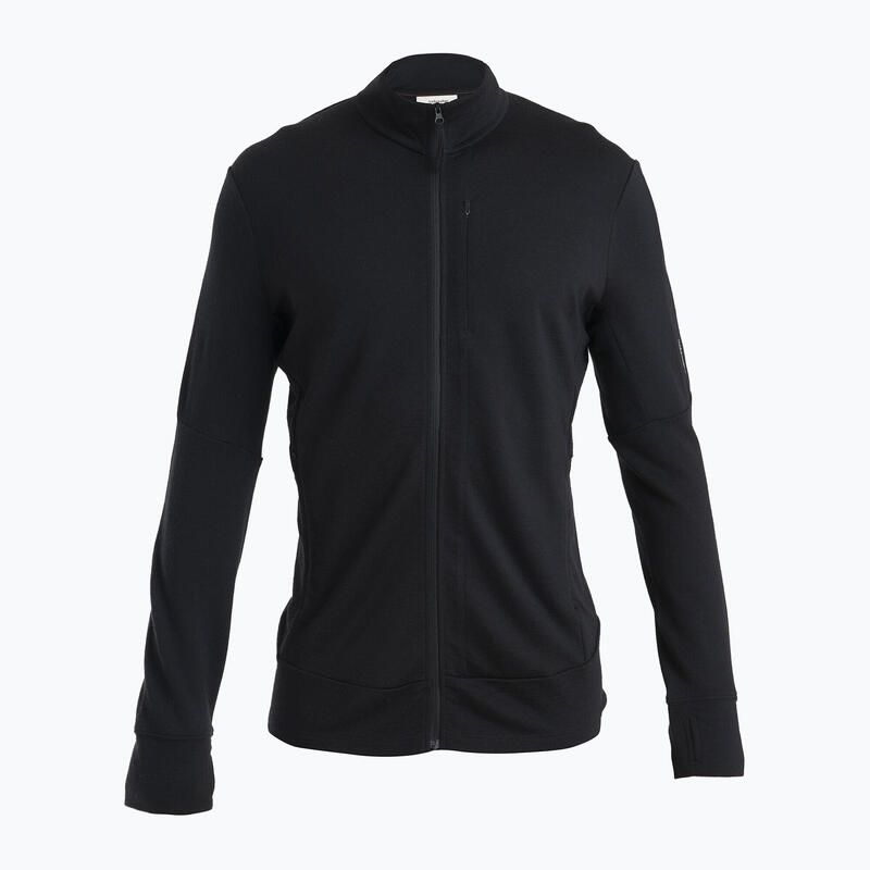 Bluza de trekking pentru bărbați icebreaker Merino 260 Quantum IV cu fermoar