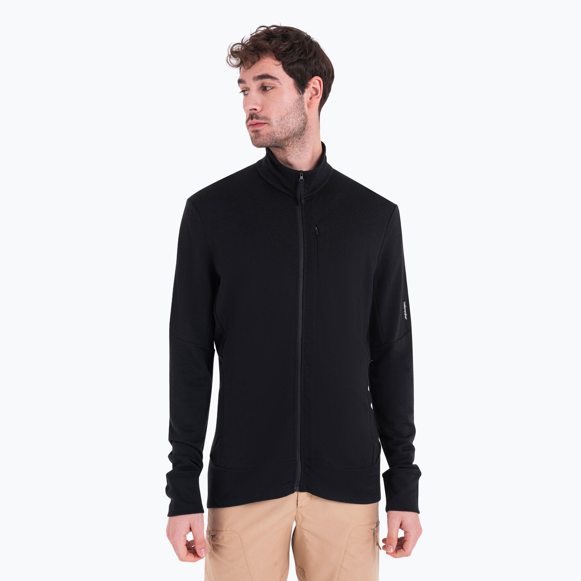 Felpa da trekking uomo icebreaker Merino 260 Quantum IV Zip 3/7