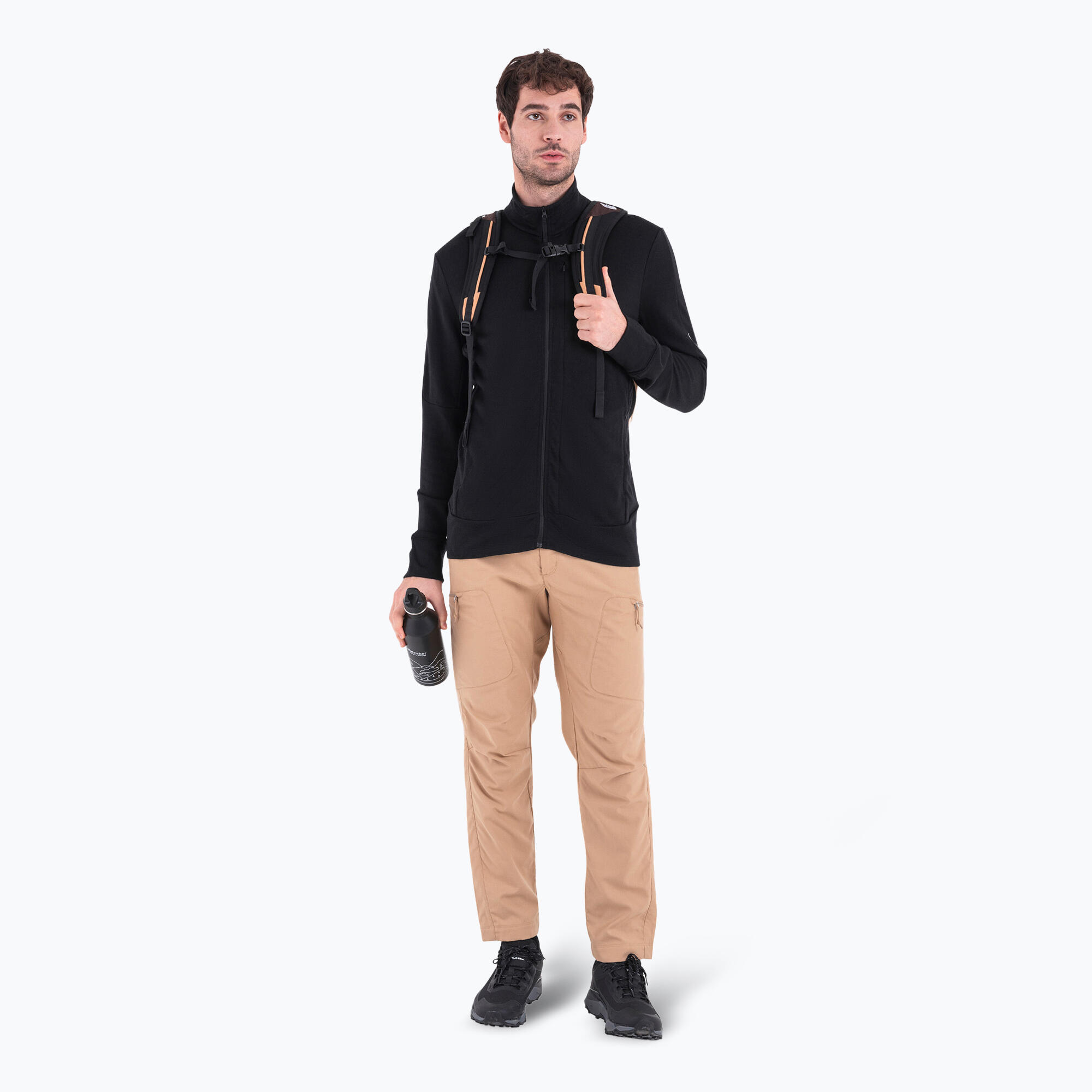 Felpa da trekking uomo icebreaker Merino 260 Quantum IV Zip 2/7