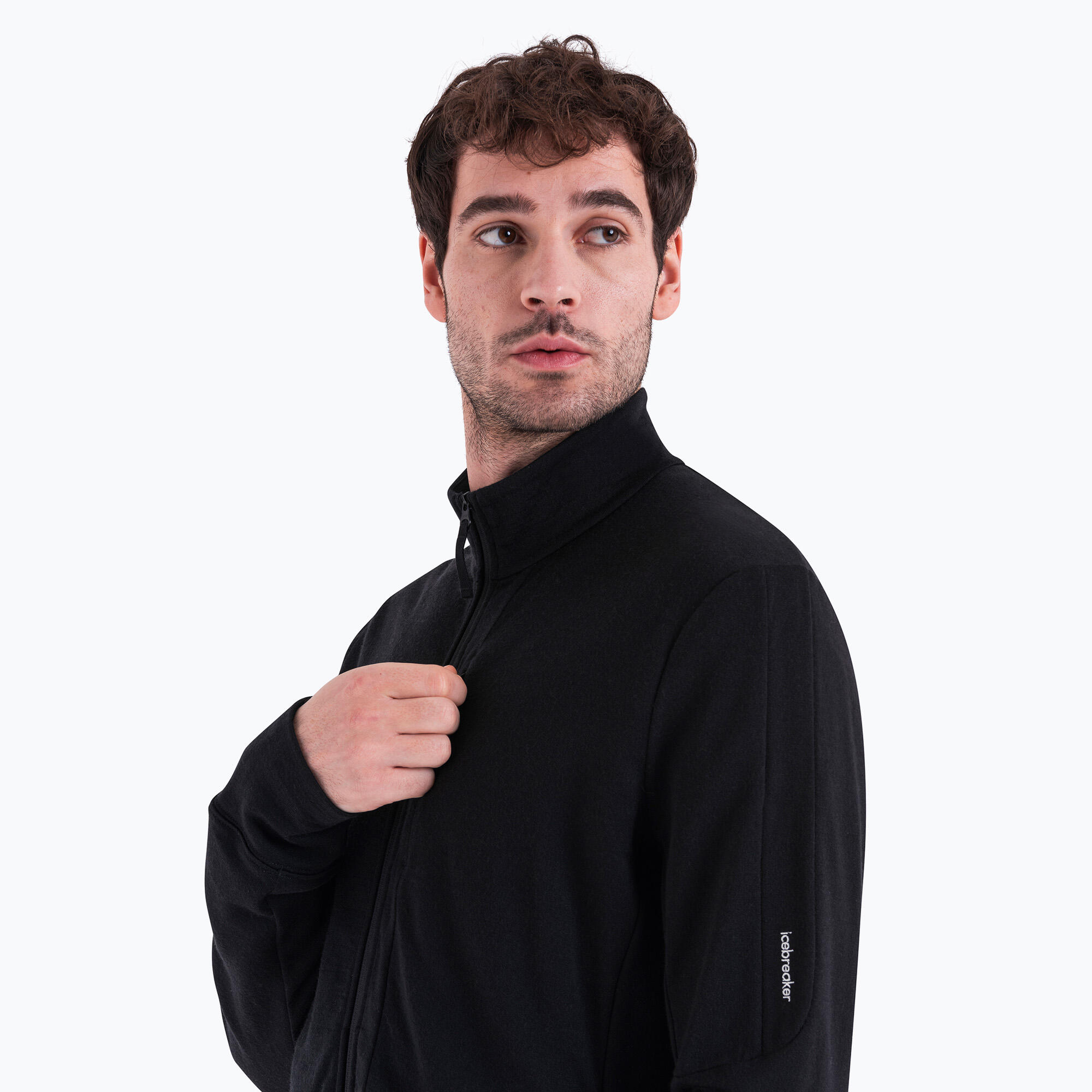 Felpa da trekking uomo icebreaker Merino 260 Quantum IV Zip 4/7