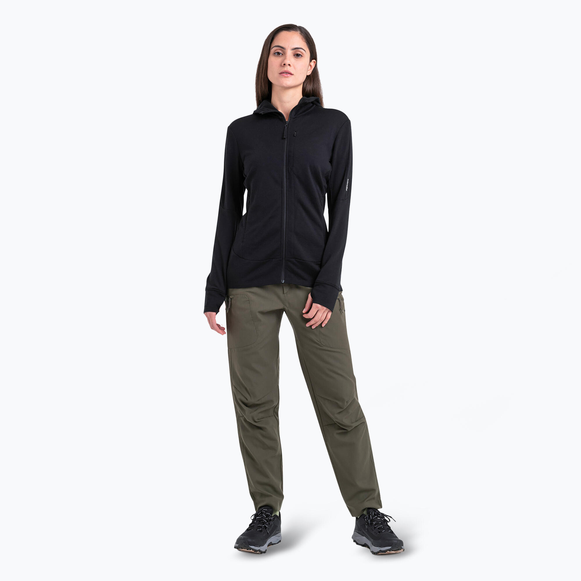 Felpa da donna icebreaker Merino 260 Quantum IV con zip 2/7