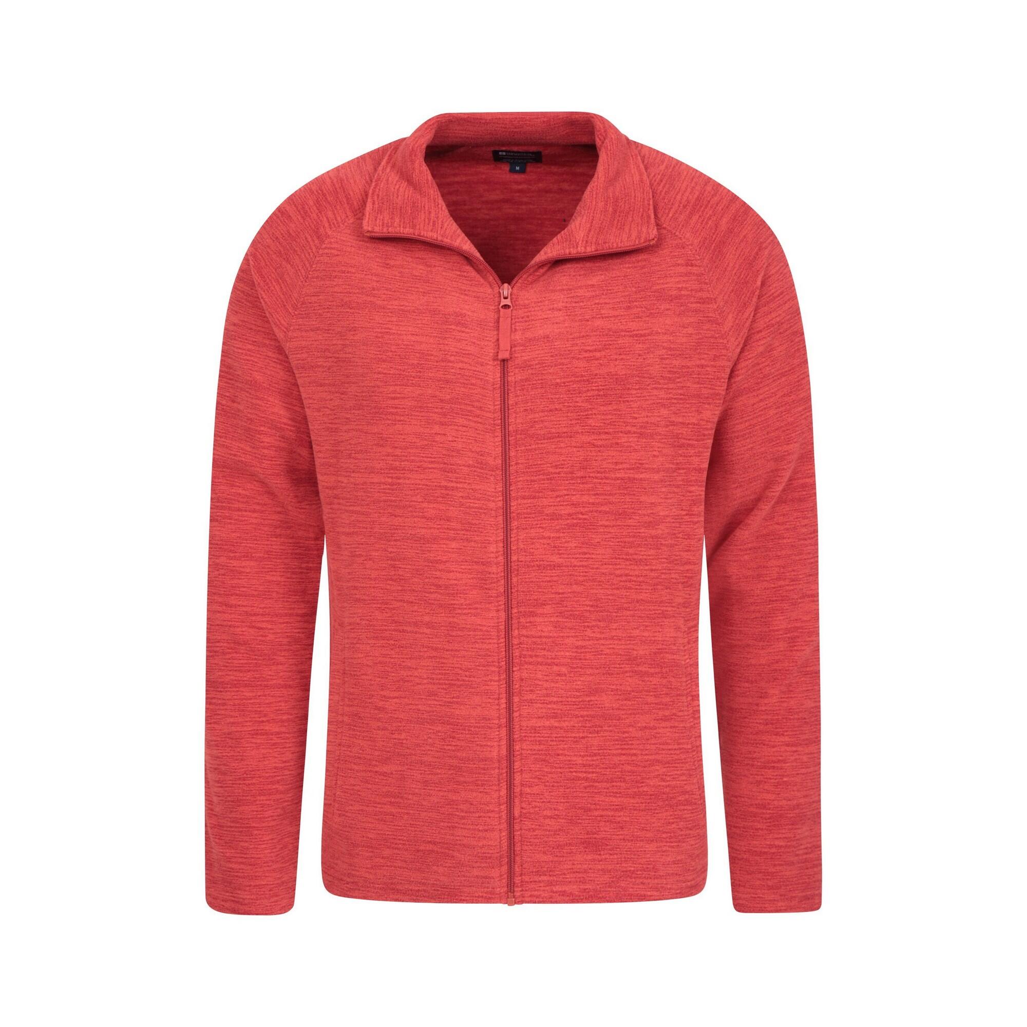 "Snowdon II" Fleecejacke Durchgehender Reißverschluss für Herren Dunkelrot 4/4