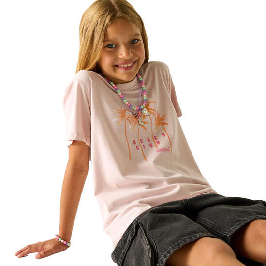 Tshirt BOSLEY BEACH CLUB Enfant (Rose)