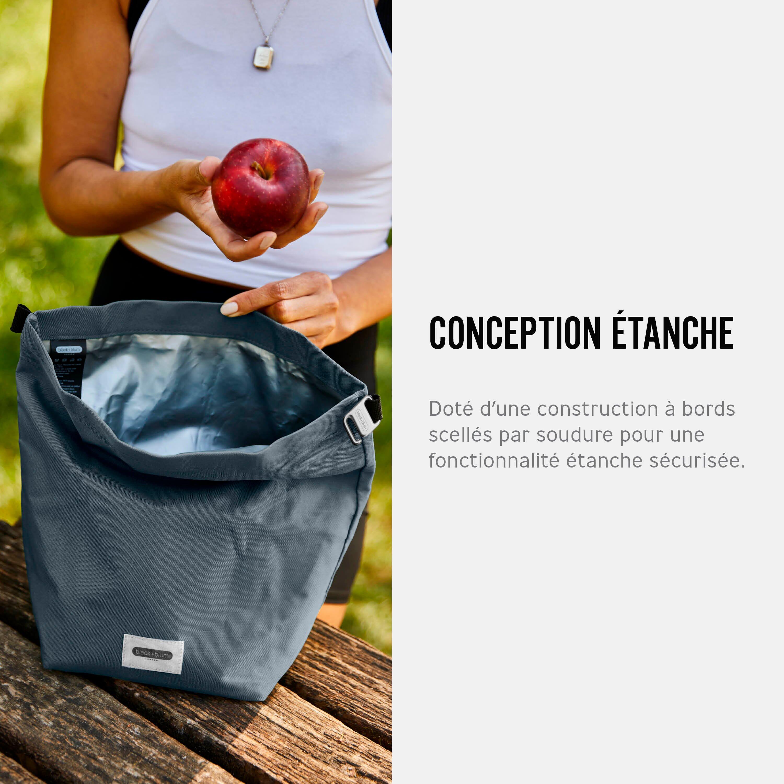 LUNCH BAG ISOTHERME- GRIS-6,7L-ÉTANCHE-ECO-RESPONSABLE 5/7