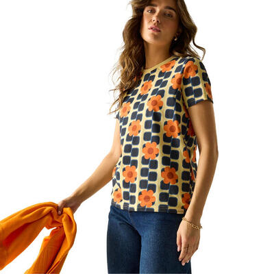Dames orla kiely tshirt (oranje)