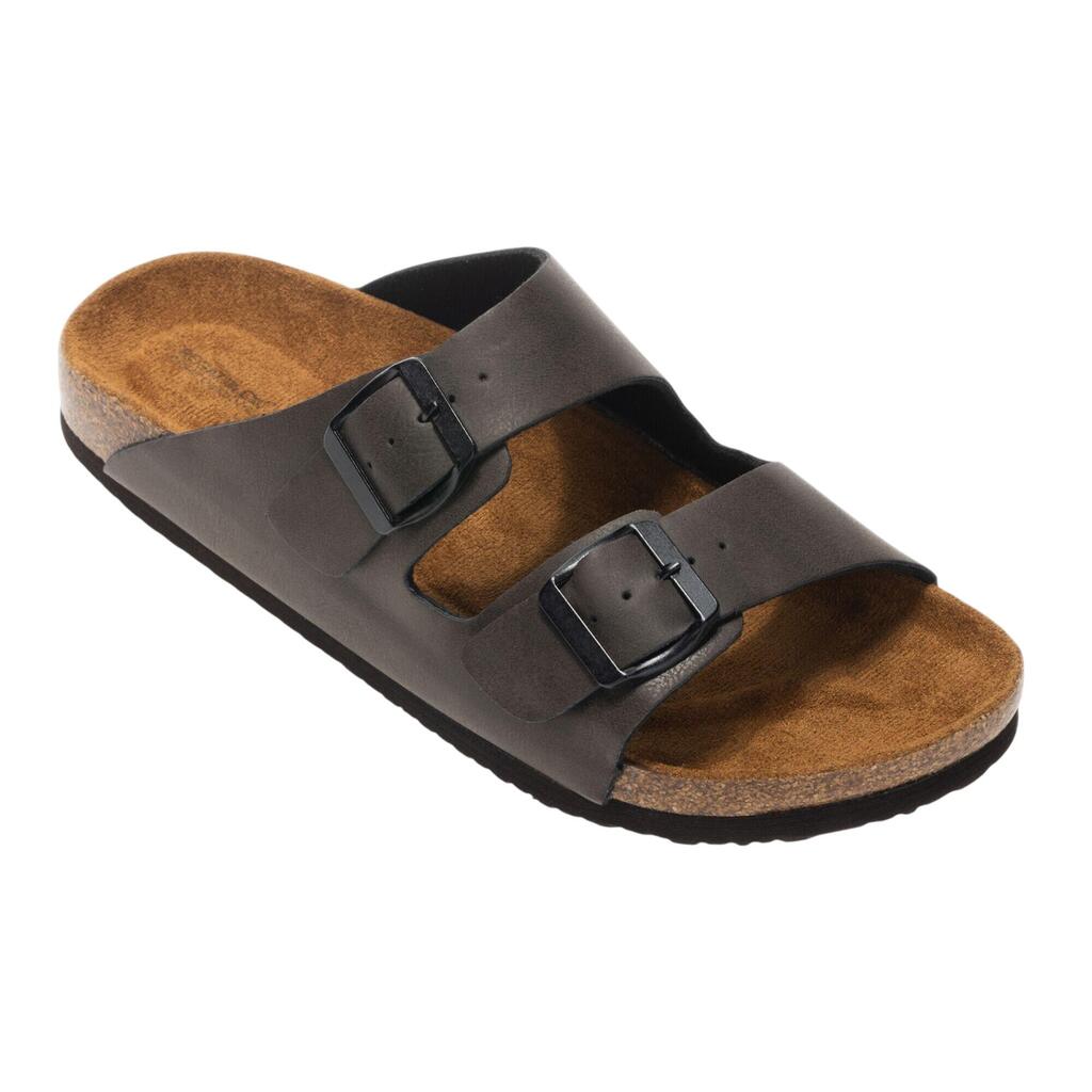 Womens/Ladies Mia Logo Double Strap Sandals (Peat)