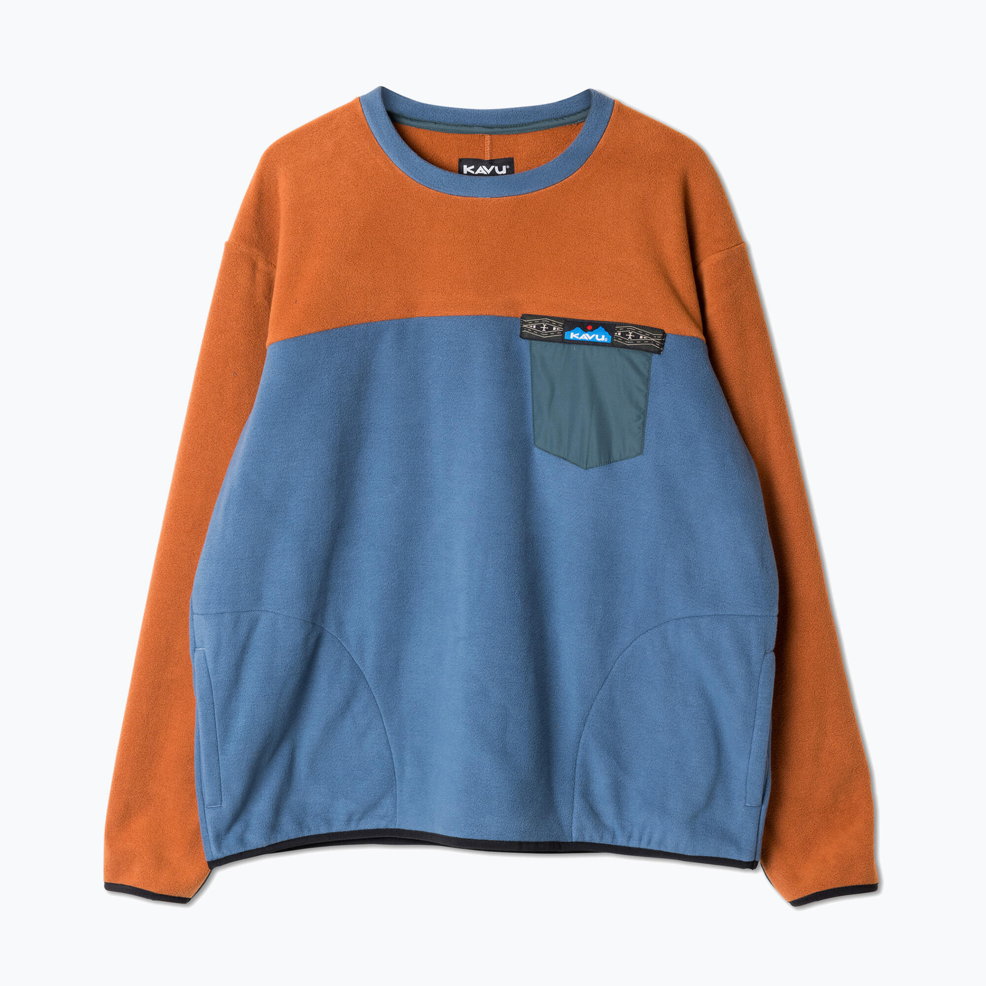 Blusão polar masculino KAVU Crew Who 1/4