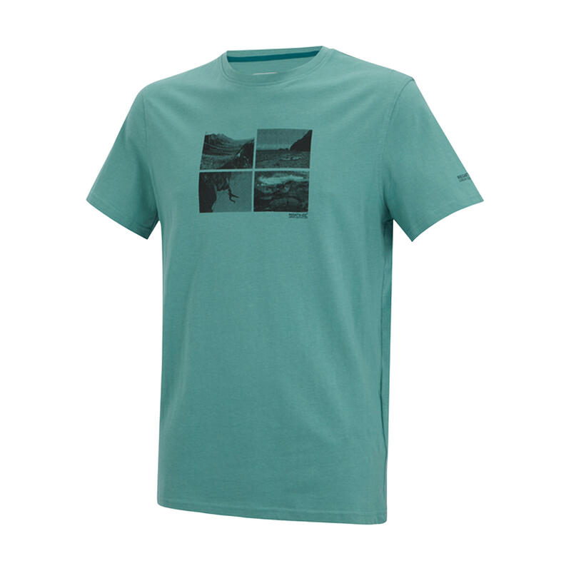 Tricou Drumeții În Natură Regatta Breezed Square Detail Bărbați