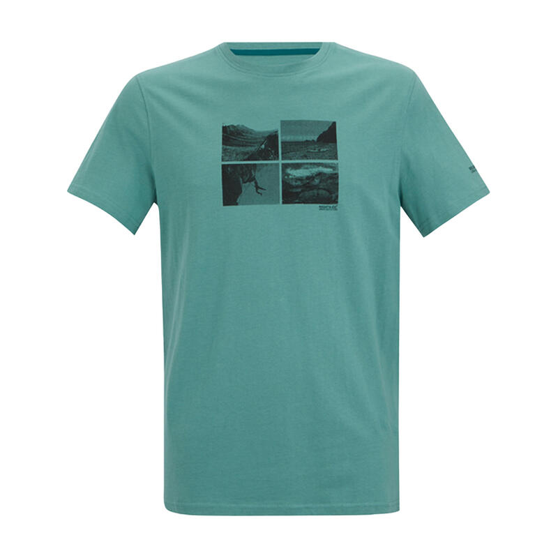 Tricou Drumeții În Natură Regatta Breezed Square Detail Bărbați