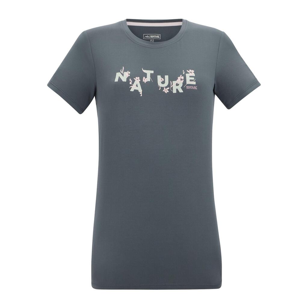 Womens/Ladies Fingal Flowers Stretch TShirt (Storm Grey)