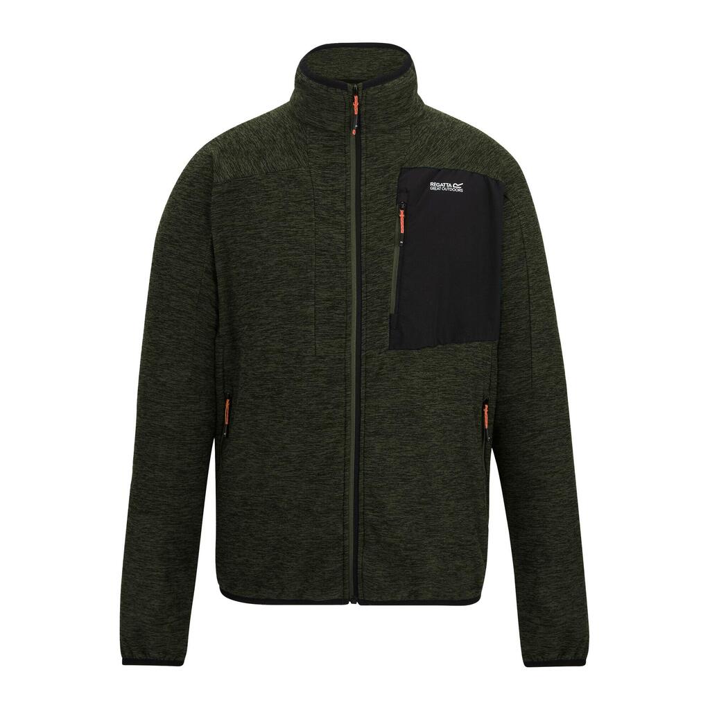 Mens Scaris Full Zip Fleece Jacket (Dark Khaki)