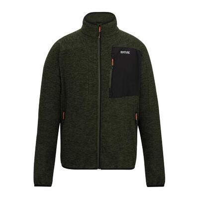 Heren scaris full zip fleecejack (abbeystone)