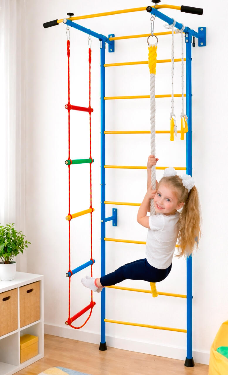 Smart Sprossenwand für Kinder mit Klimmzugstange 3/7