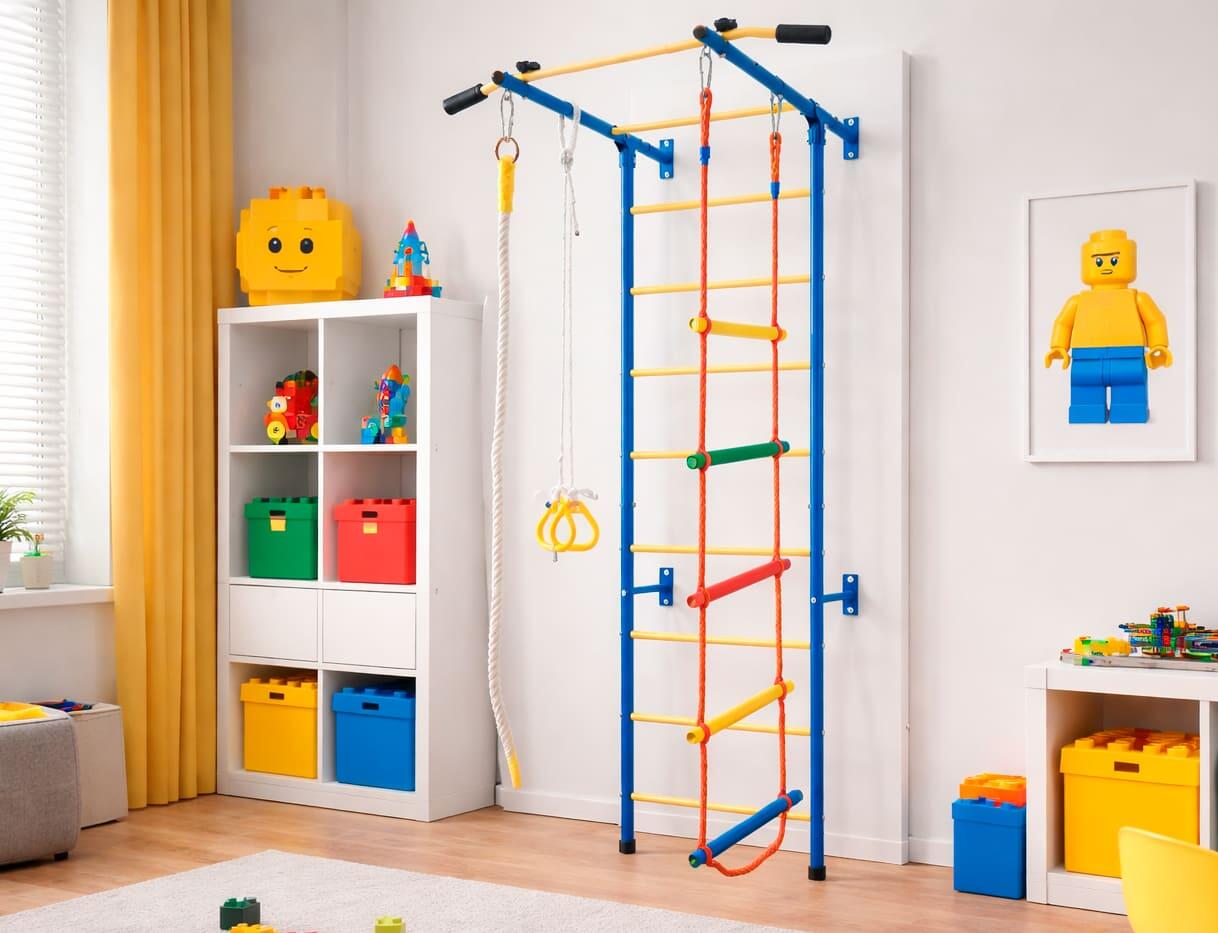 Smart Sprossenwand für Kinder mit Klimmzugstange 7/7