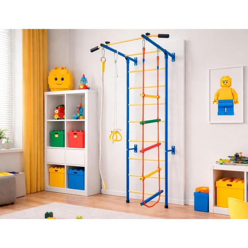 Smart Scară Suedeză pentru Copii cu Bară Tracțiuni