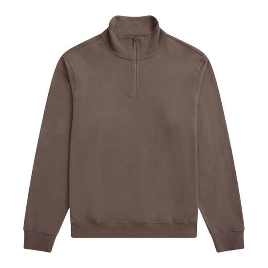 Sid" Sweatshirt für , mit halbem Reißverschluss Herren Braun