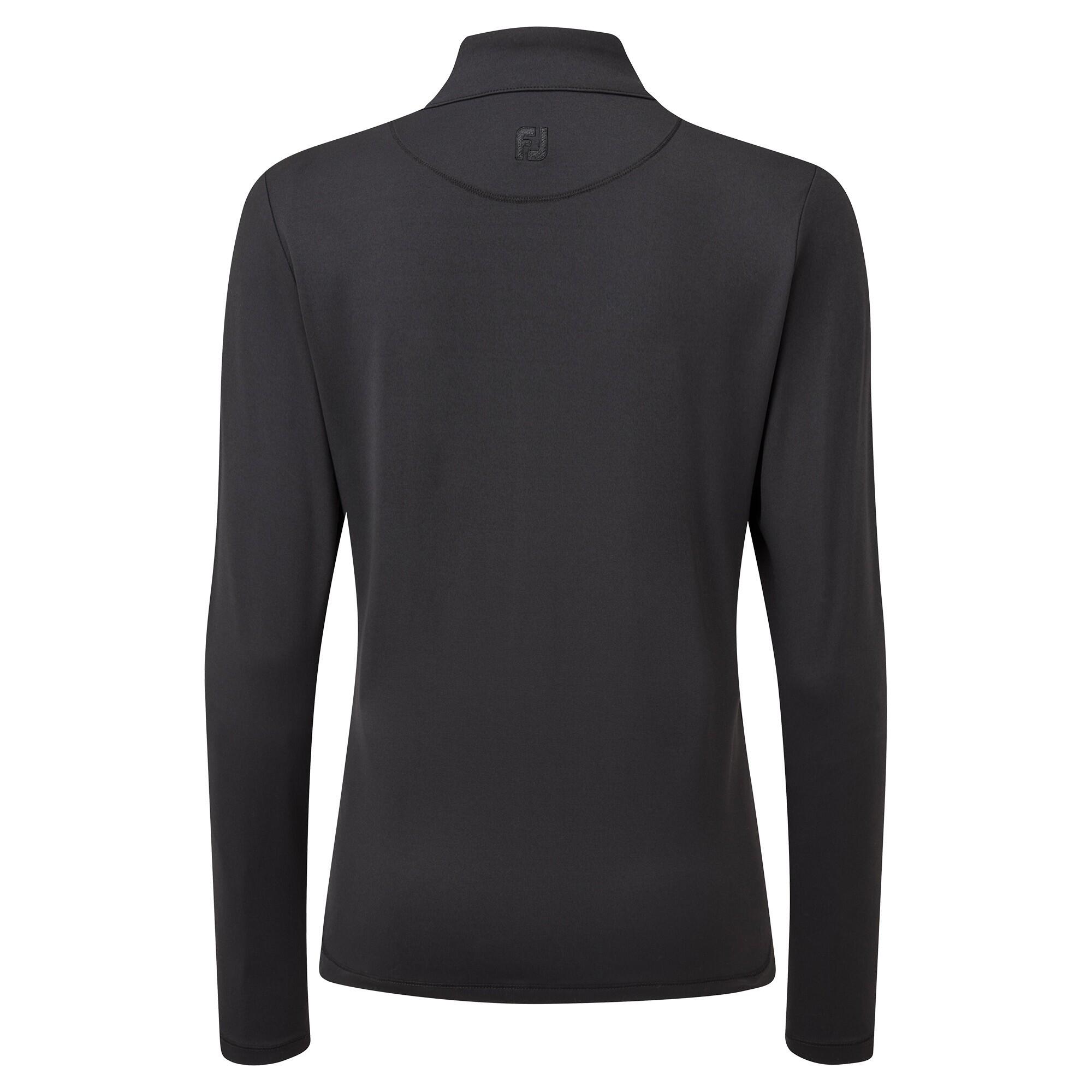 Veste de golf Footjoy à fermeture éclair intégrale en maille pour femme, noire 2/2
