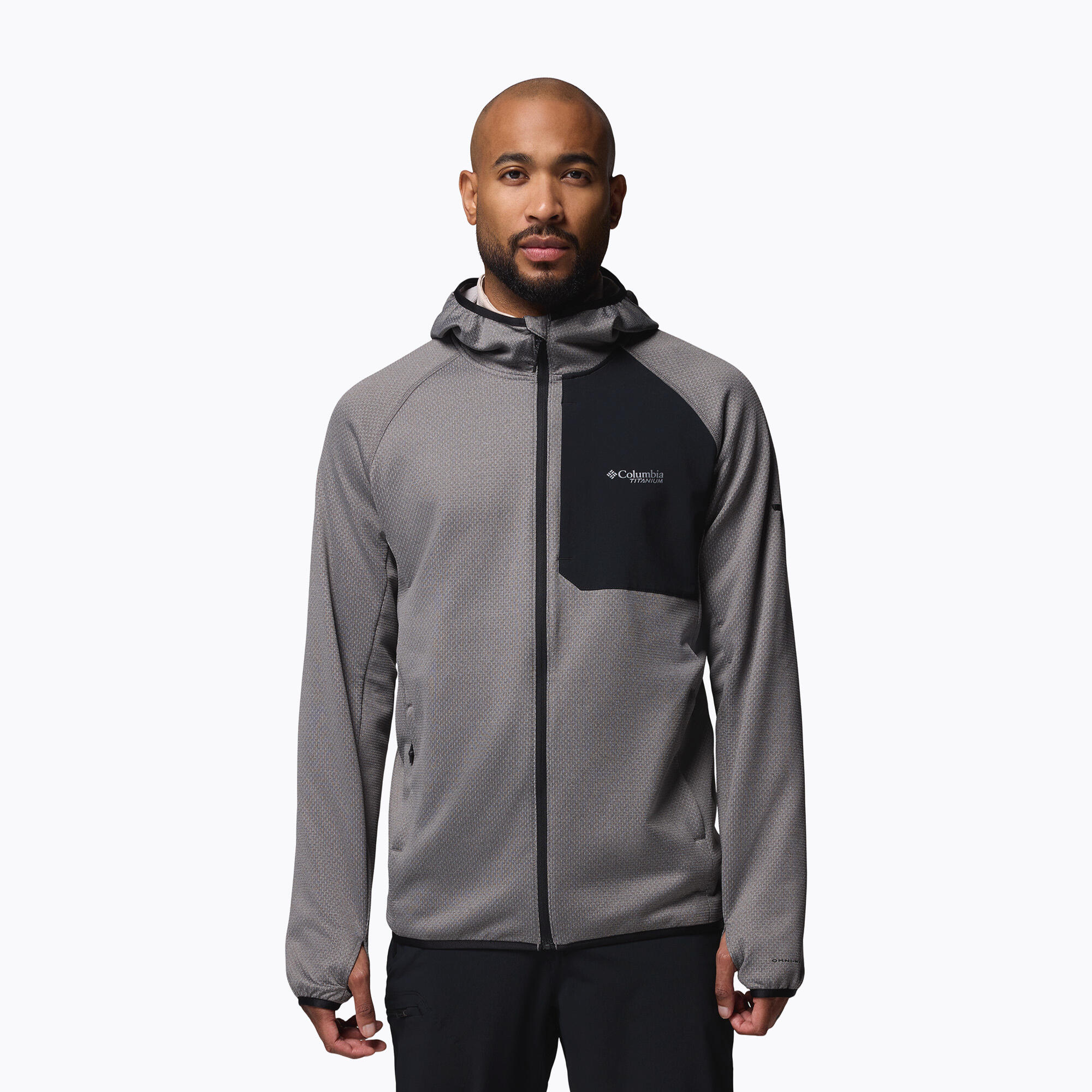 Sweat à capuche zippé intégral pour homme Columbia Triple Canyon Grid Fleece II 1/7