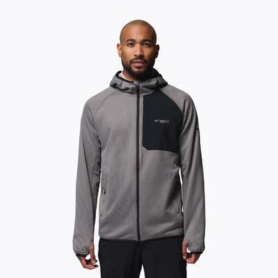 Herenhoodie columbia triple canyon grid fleece met capuchon en volledige