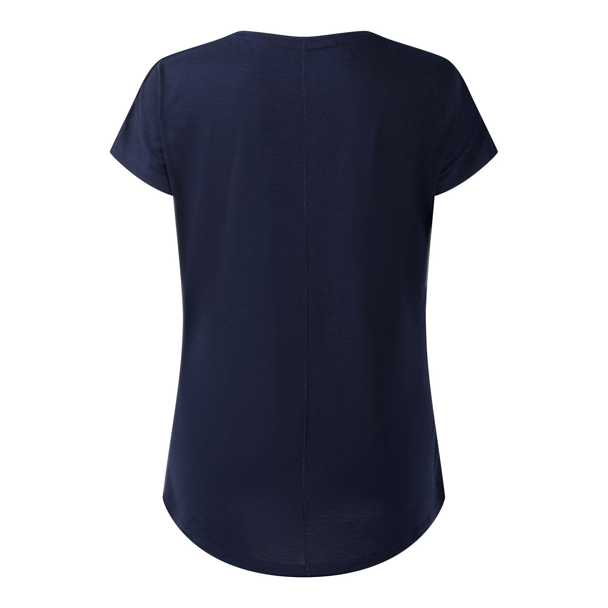 Tshirt Motif/style Scène De Montagne SERENITY Femme (Bleu Marine) 2/5