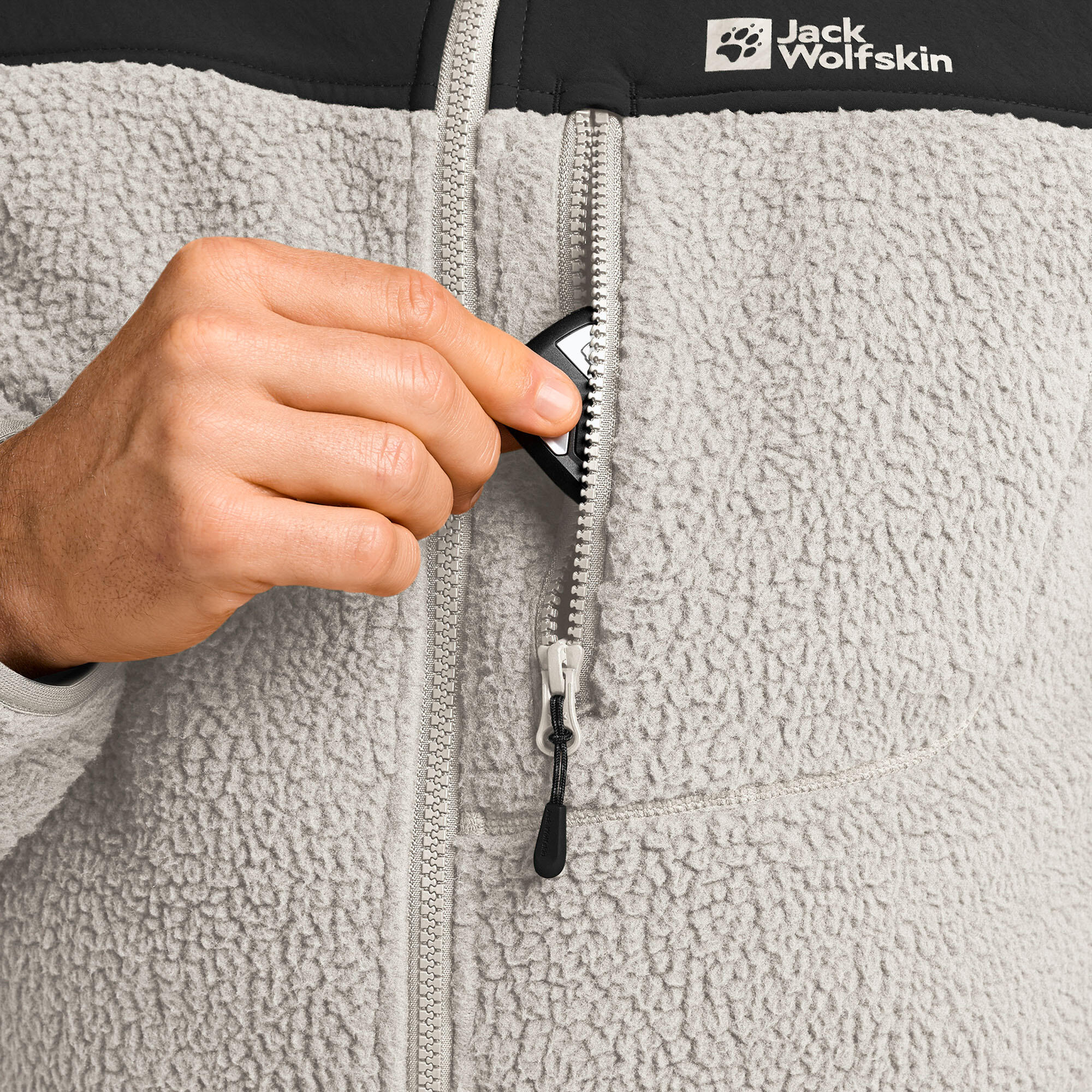 Veste polaire homme Jack Wolfskin Kammweg Pile Fz 5/7