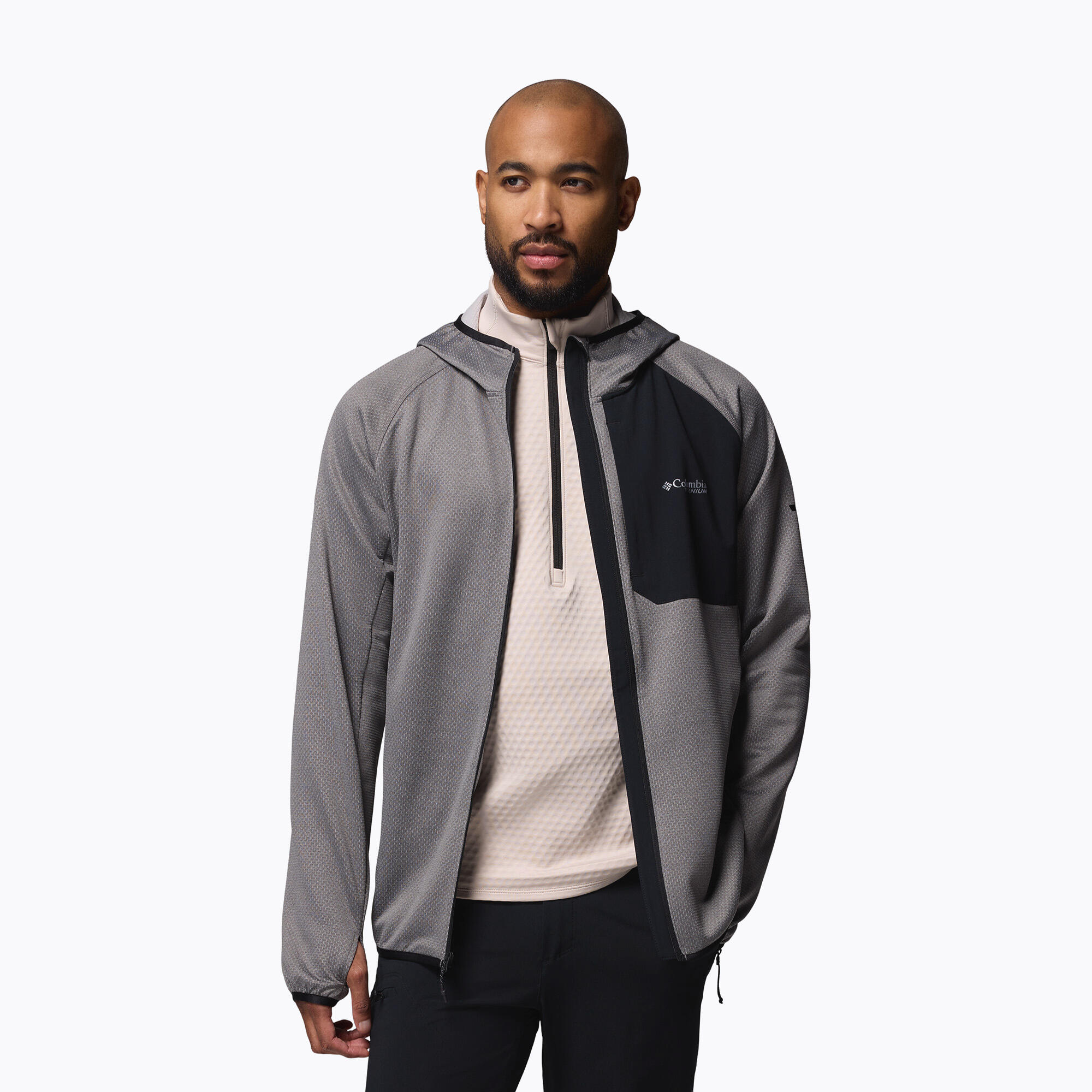 Sweat à capuche zippé intégral pour homme Columbia Triple Canyon Grid Fleece II 5/7
