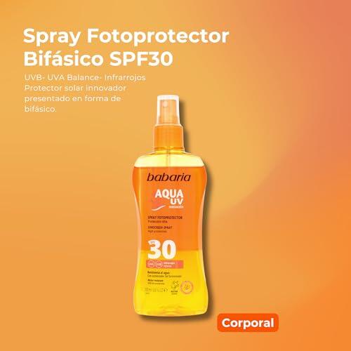 BABARIA Spray Bifásico SPF30 200 ml Hidratante y Resistente al Agua 2/7
