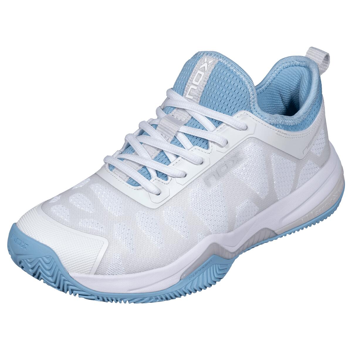 Scarpe da padel NERBO Bianco/Blu cenere 4/7