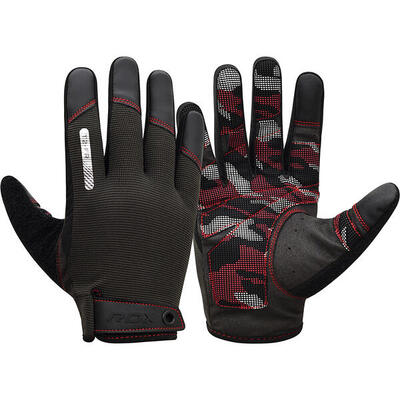 Gym gloves t2 - full finger zwart - zwart - m