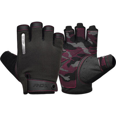 Gym gloves t2 - half finger roze - roze - m