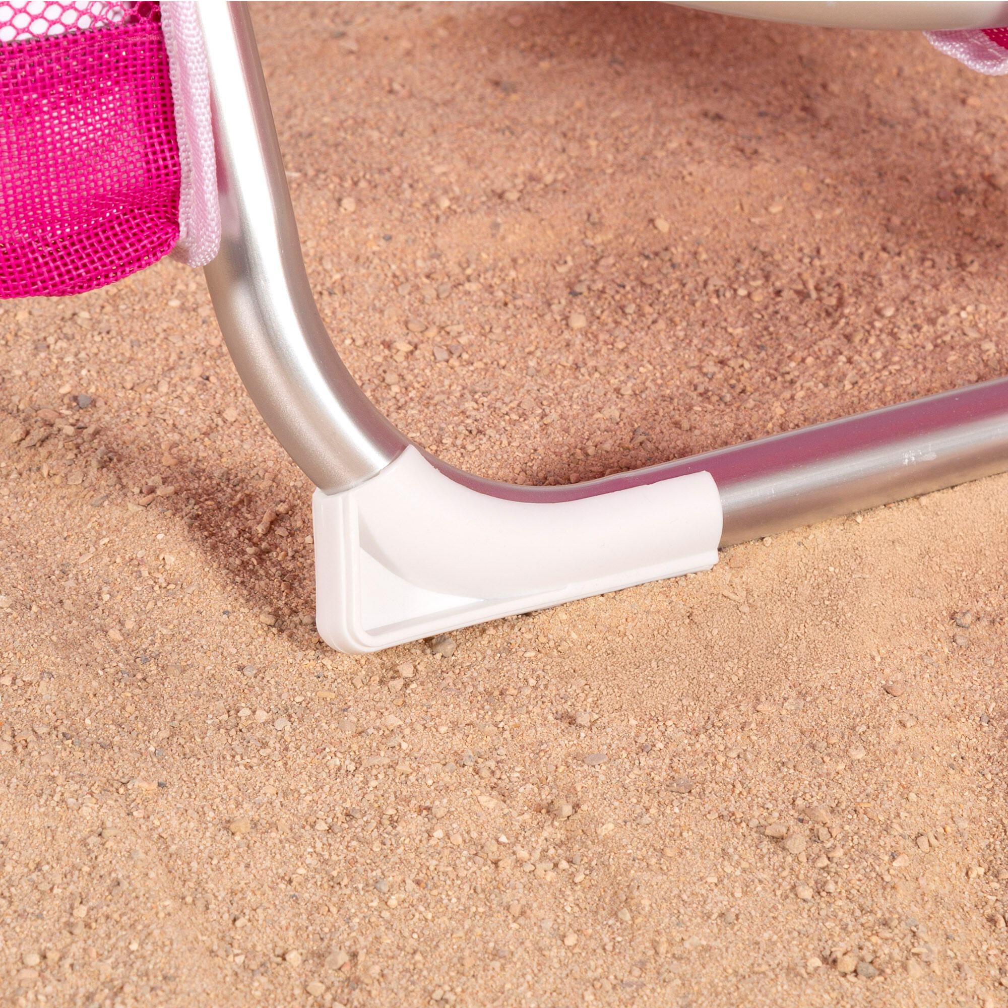 Aktive Chaise de plage basse pliante multipositions 51x45x76 cm fuchsia 6/7