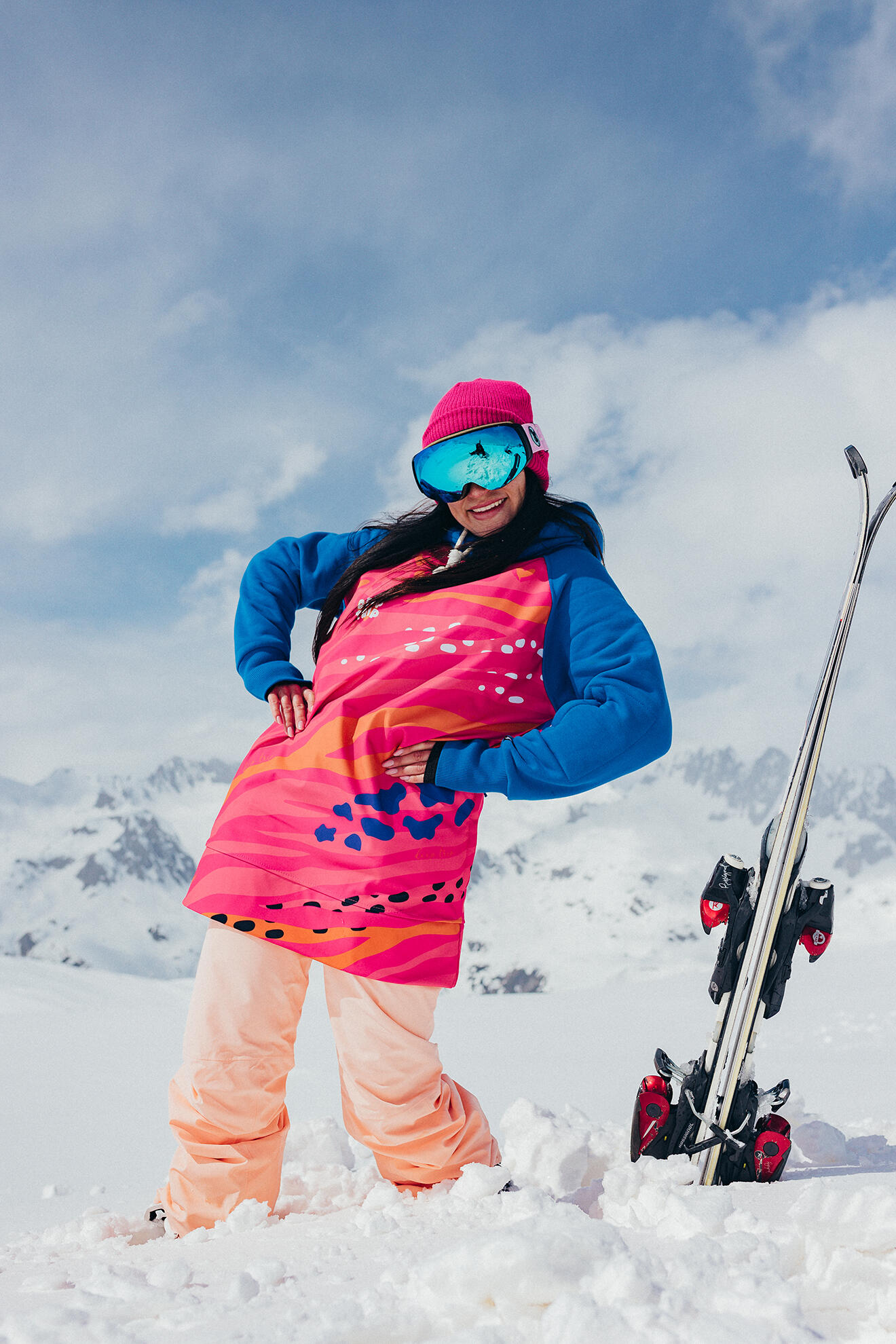 Bluza outdoorowa z kapturem damska DEEP TRIP Molly softshell 3/7