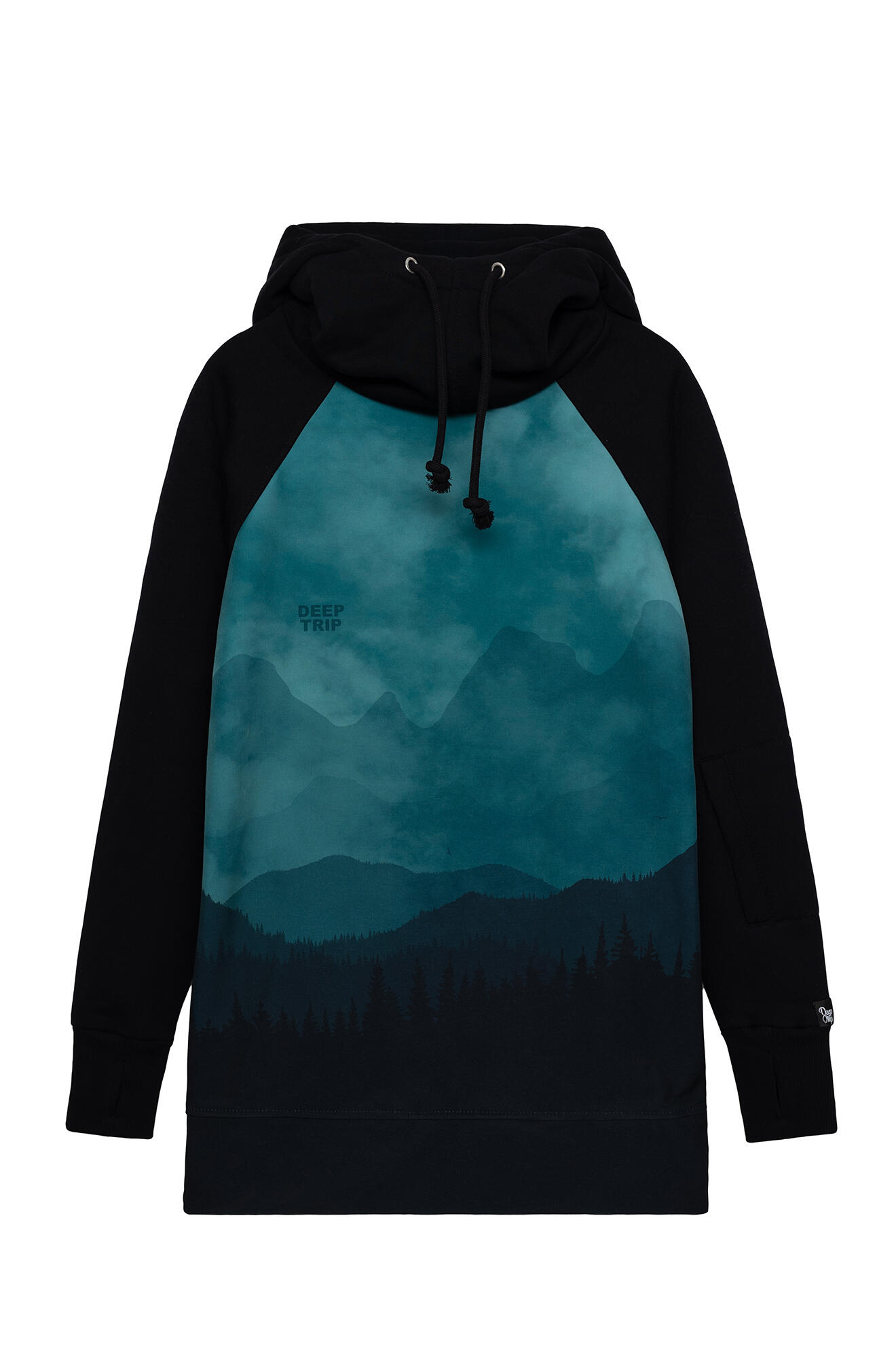 Bluza outdoorowa z kapturem damska DEEP TRIP Forest softshell 4/7