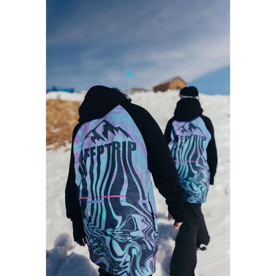 Bluza outdoorowa z kapturem męska DEEP TRIP Melt softshell