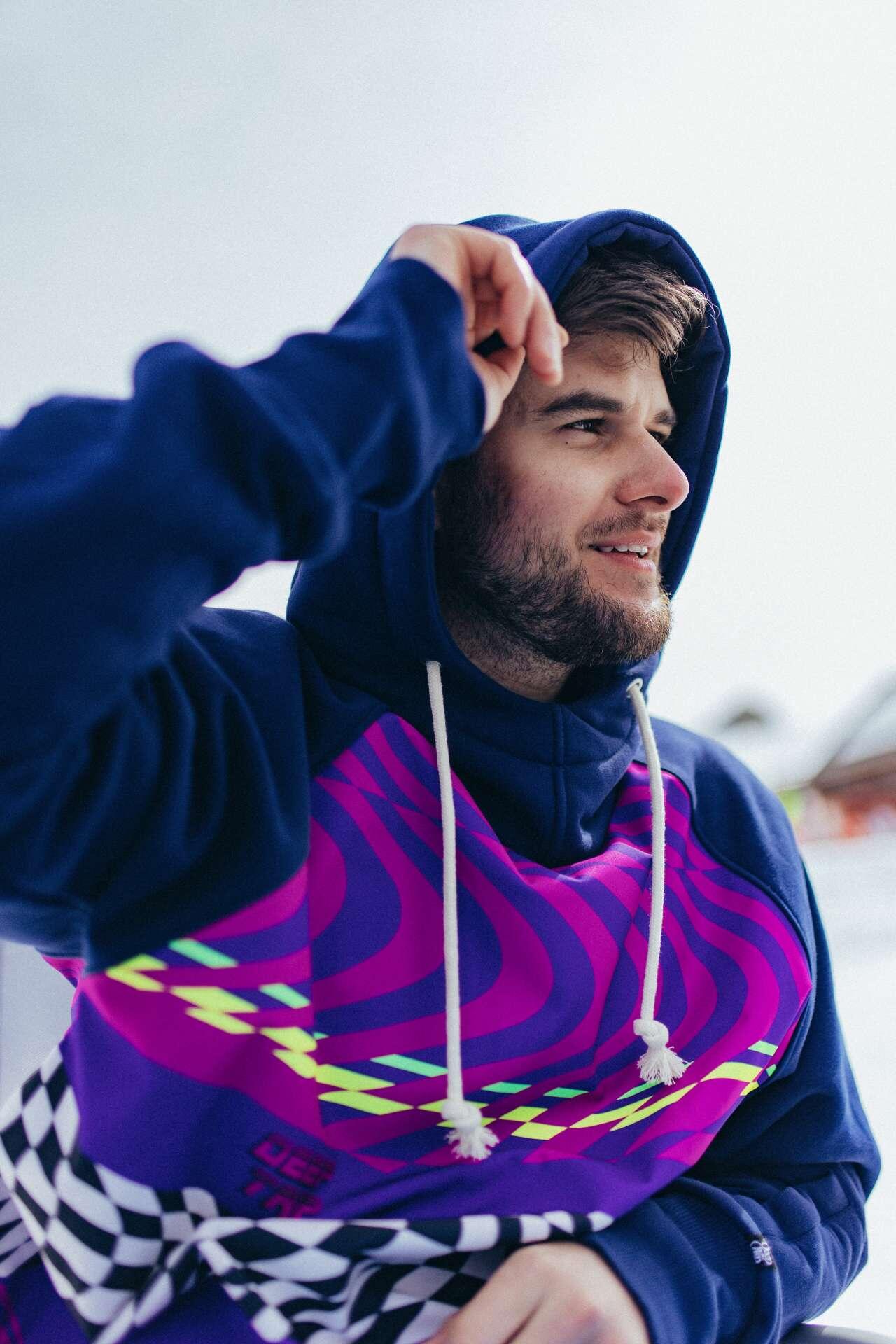 Bluza outdoorowa z kapturem męska DEEP TRIP Cross softshell 6/7