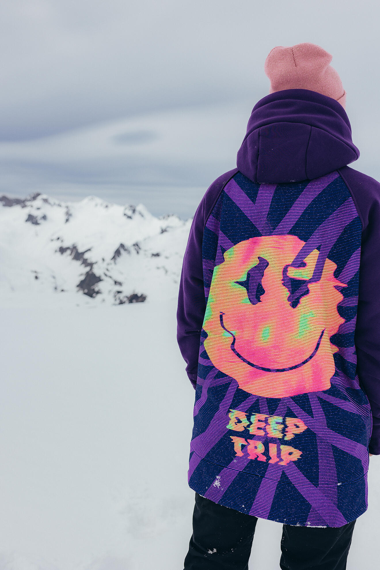 Bluza outdoorowa z kapturem damska DEEP TRIP Mood softshell 2/7