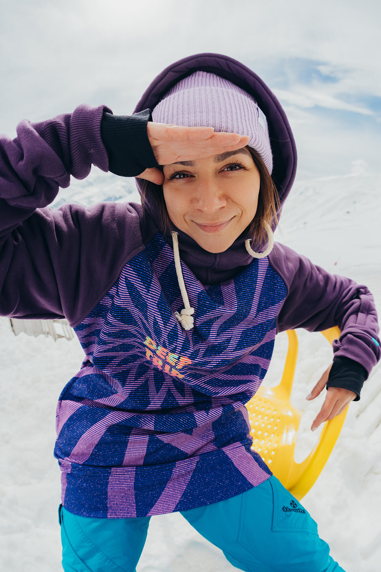 Bluza outdoorowa z kapturem damska DEEP TRIP Mood softshell 7/7