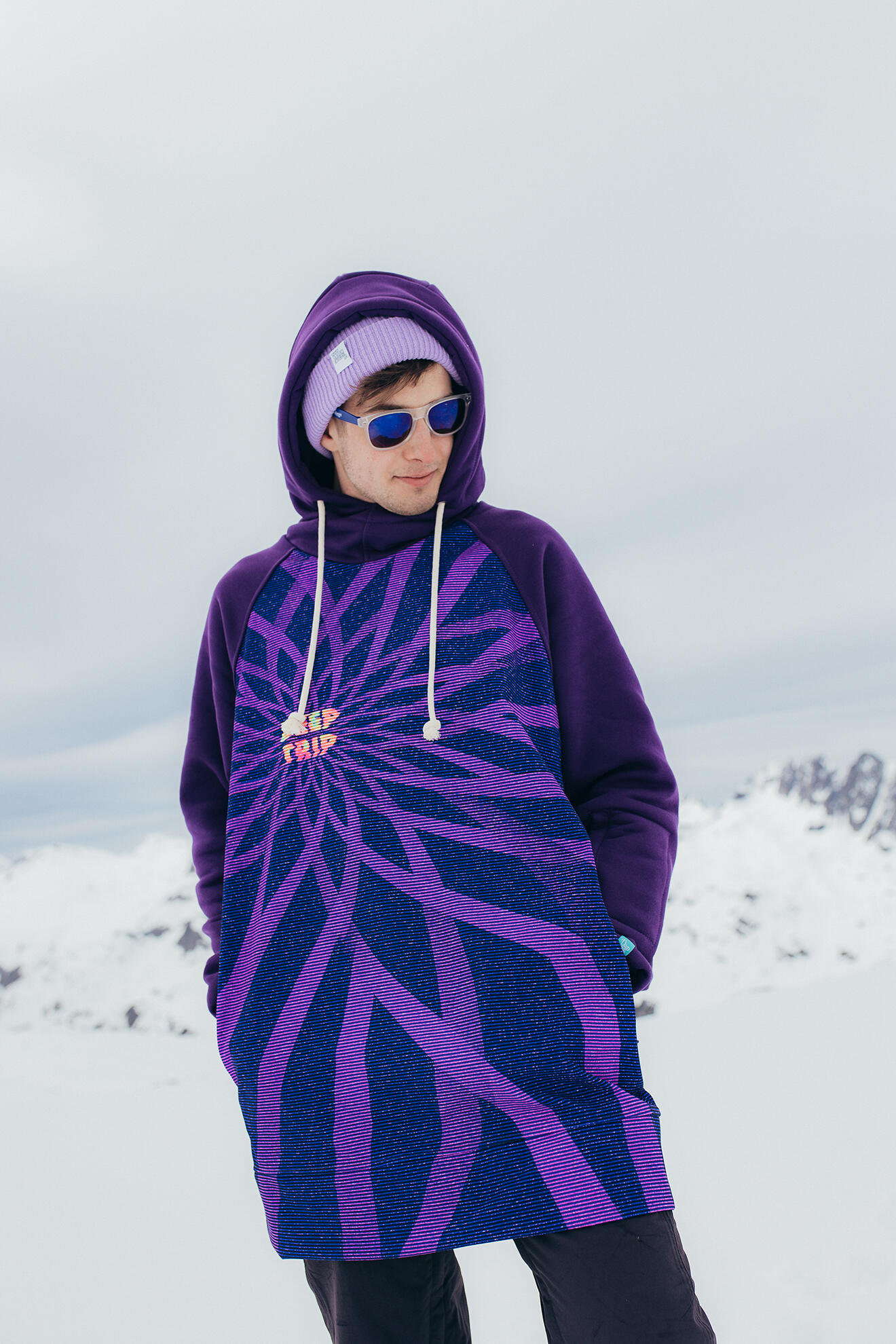 Bluza outdoorowa z kapturem męska DEEP TRIP Mood softshell 5/7
