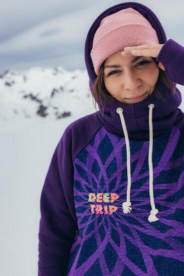 Bluza outdoorowa z kapturem damska DEEP TRIP Mood softshell