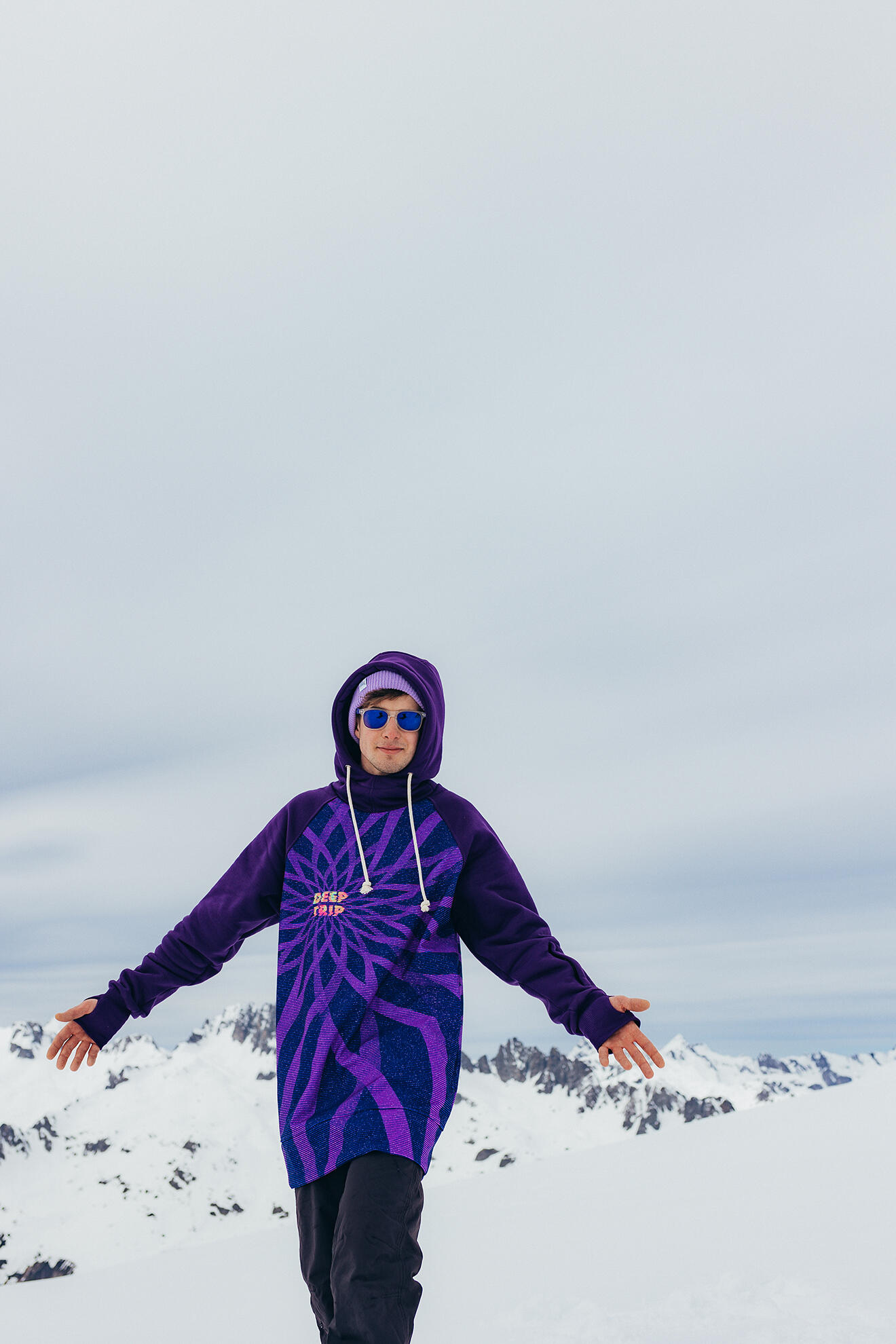 Bluza outdoorowa z kapturem męska DEEP TRIP Mood softshell 2/7
