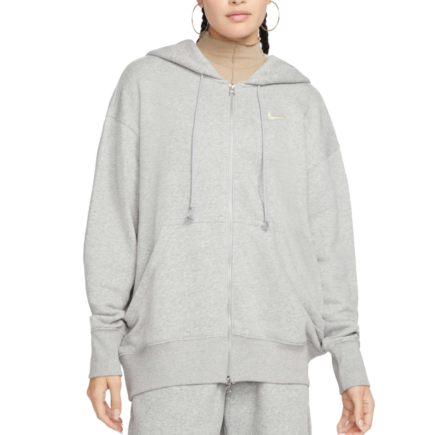 Bluza dresowa sportowa damska NSW Wmns Phoenix Fleece Oversized Full-Zip Hoodie 2/3