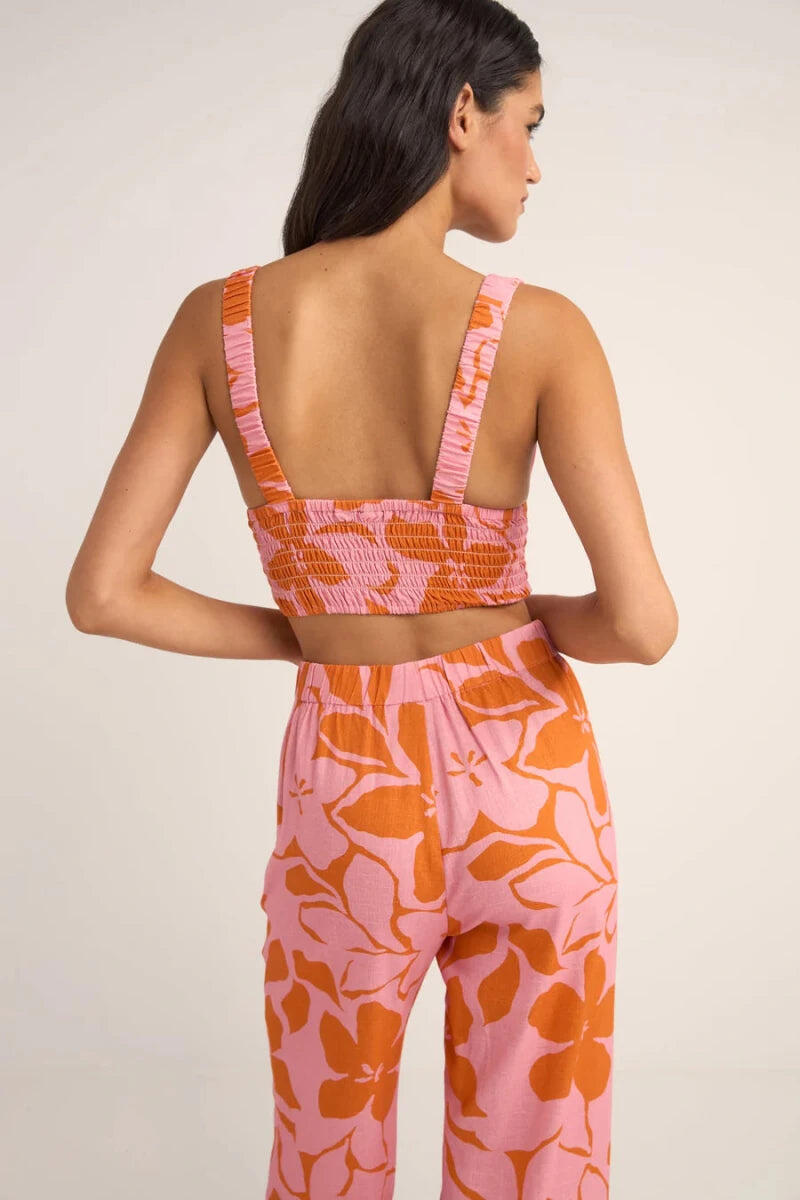 Bora Bora Floral - Top Femme 3/4