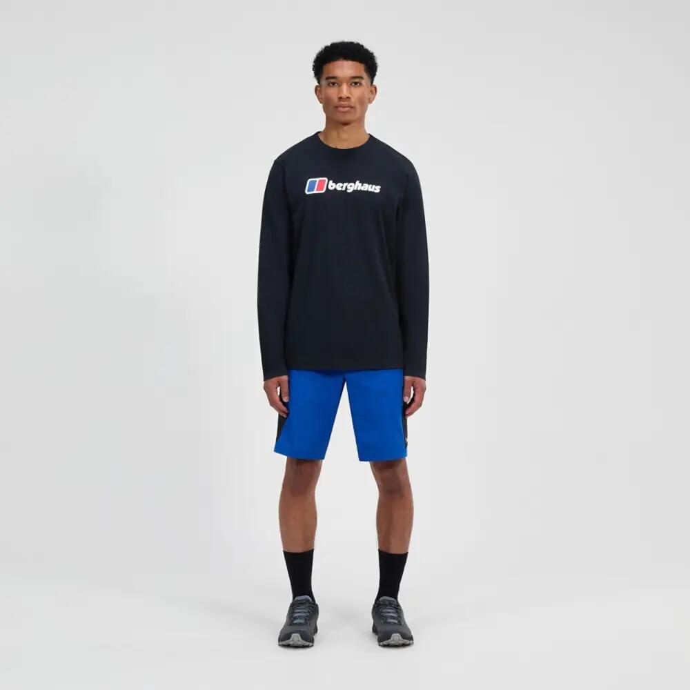 T-shirt met lange mouwen en groot logo Berghaus 1/7
