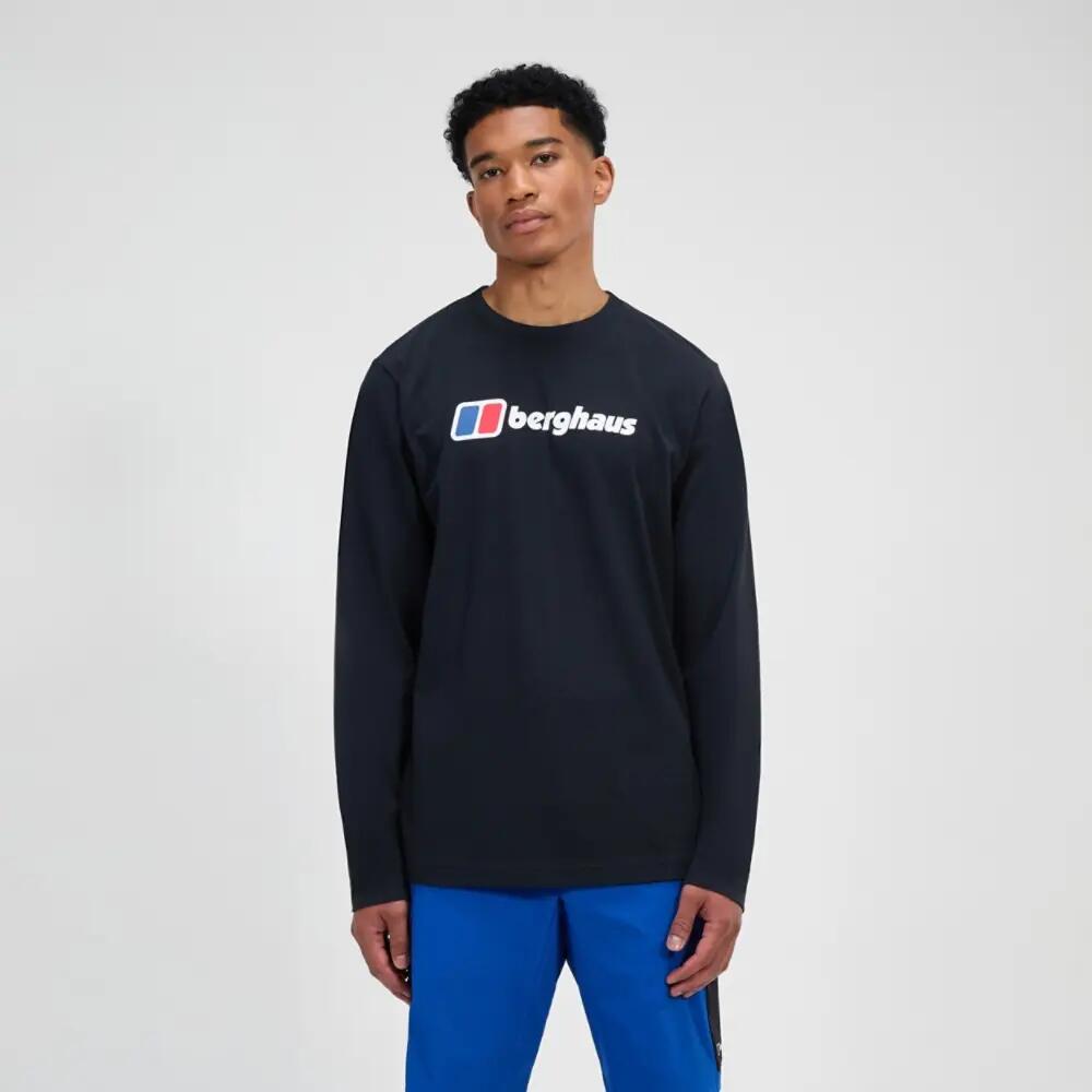 T-shirt met lange mouwen en groot logo Berghaus 2/7
