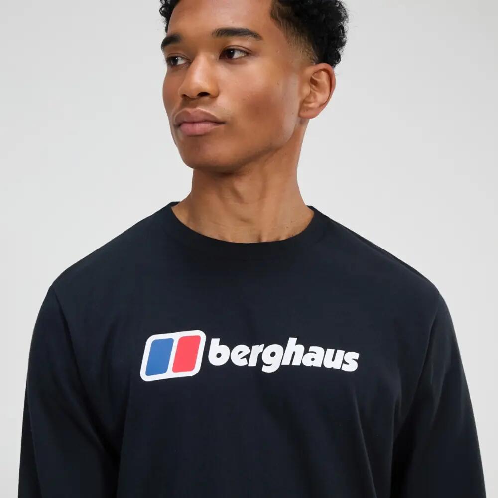 T-shirt met lange mouwen en groot logo Berghaus 5/7