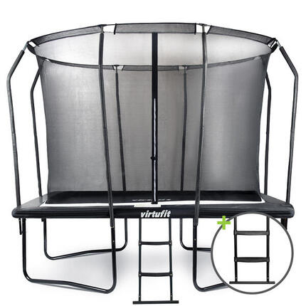 Trampolina Premium z siatką zabezpieczającą - prostokątna - 183 x 274 cm