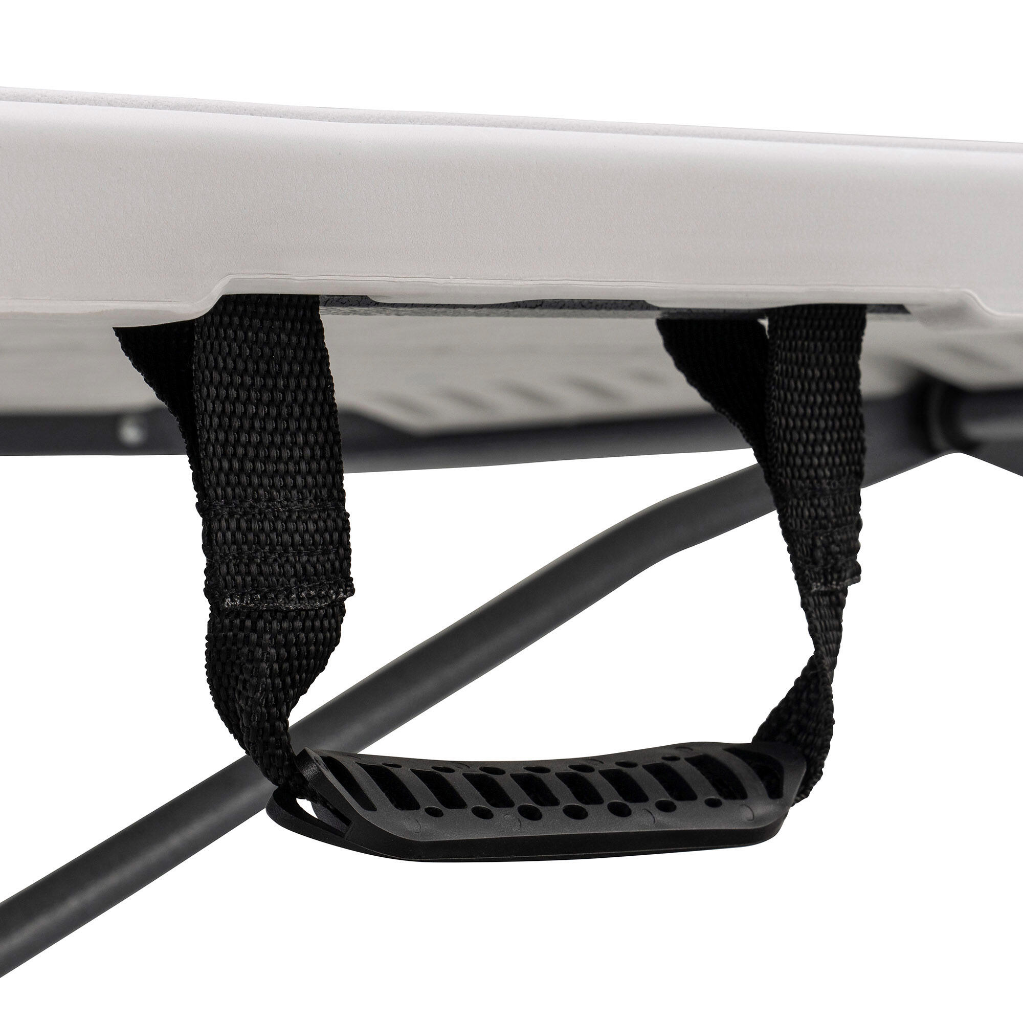PEAKFORM Mesa rectangular patas abatibles blanco efecto granito 180x70x74 cm 6/7