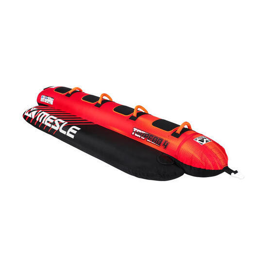 Bouée Tractée Banane Torpedo 2 - 4 Places Gonflable Bateau & Jet Ski rouge